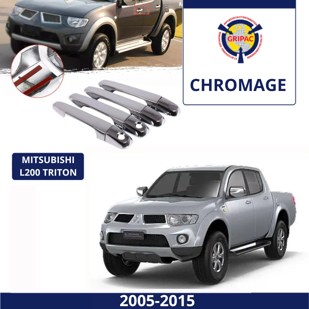 XD-MS06TR01/ Cache poigner chromer Mitisubishi l200 triton 2005-2015