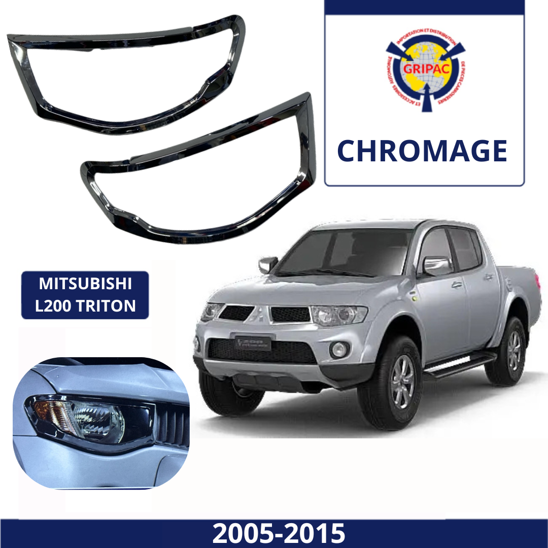 7617H Cache optique chromer mitsubishi l200 triton 2005-2015