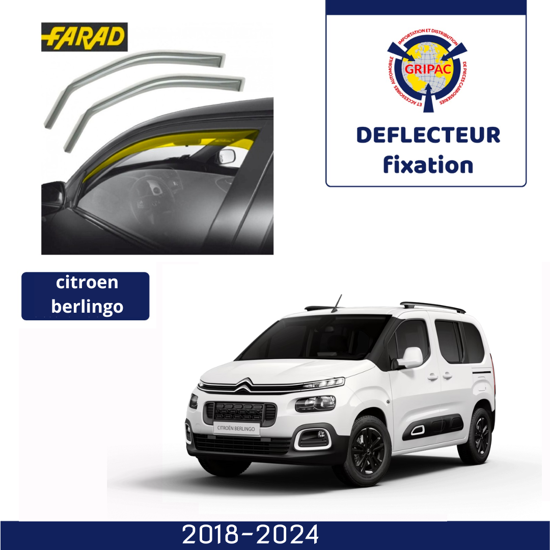 13-088M Deflecteur d'air fixation farad 2pieces citroen berlingo 2018-2024
