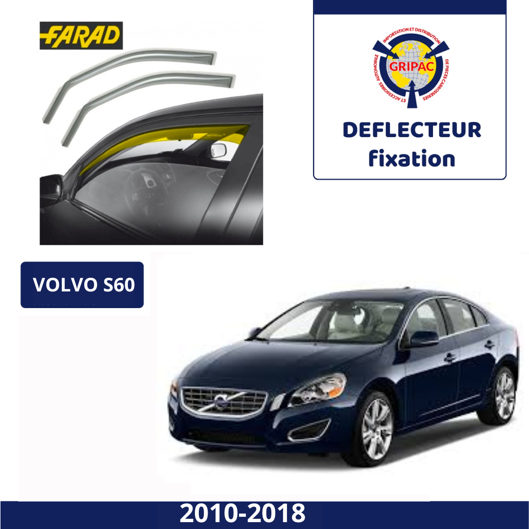 12-583 Deflecteur d'air fixation farad 2pieces Volvo S60 2010-2018