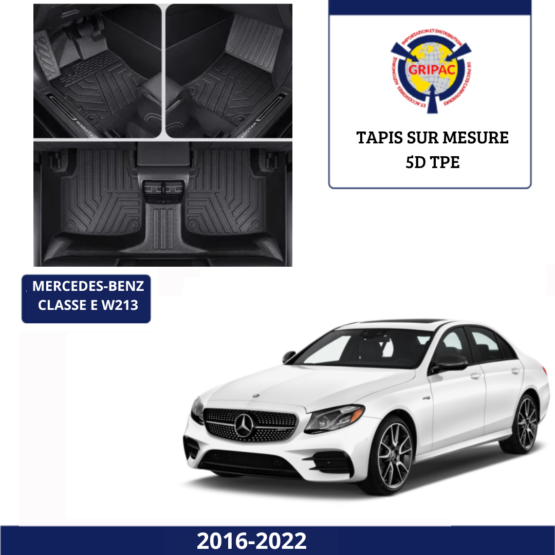 Tapis sur mesure 5D TPE Mercedes-benz classe E W213 2016-2022