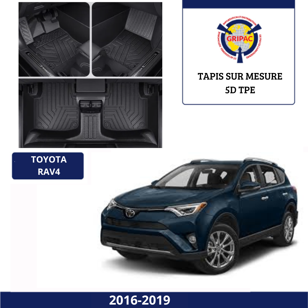 Tapis sur mesure 5D TPE Toyota Rav4 2016-2019