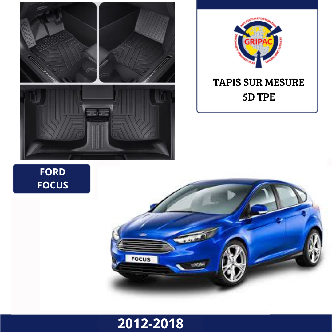 Tapis sur mesure 5D TPE Ford focus 2012-2018