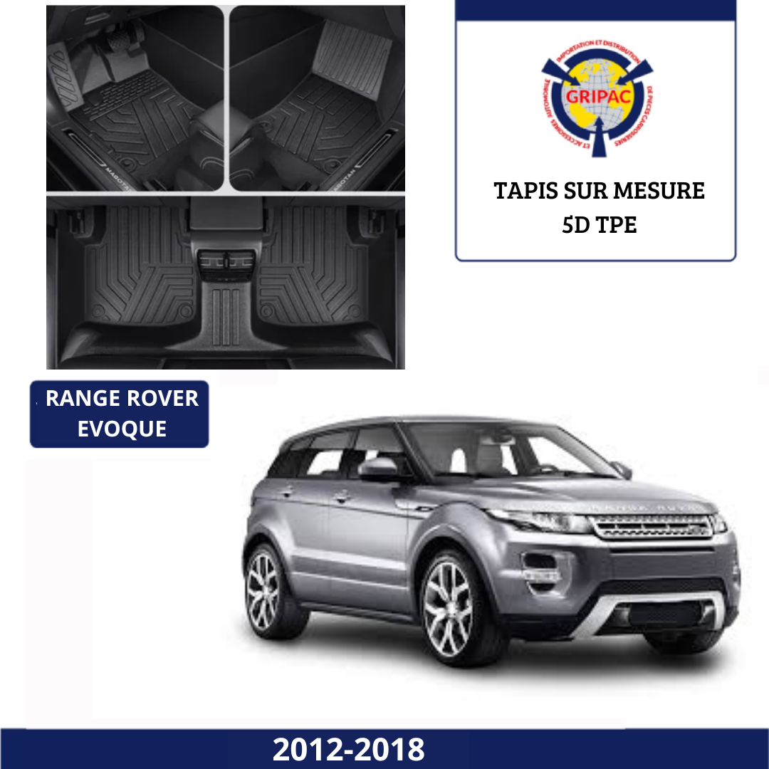 Tapis sur mesure 5D TPE Range rover evoque 2012-2018
