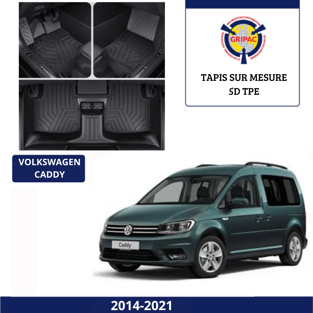 Tapis sur mesure 5D TPE Volkswagen caddy 2014-2021