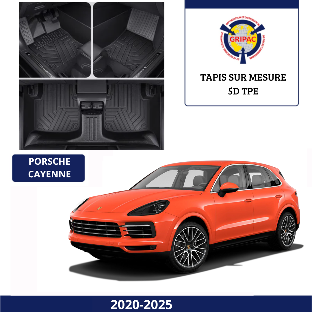 Tapis sur mesure 5D TPE Porsche cayenne 2020-2025
