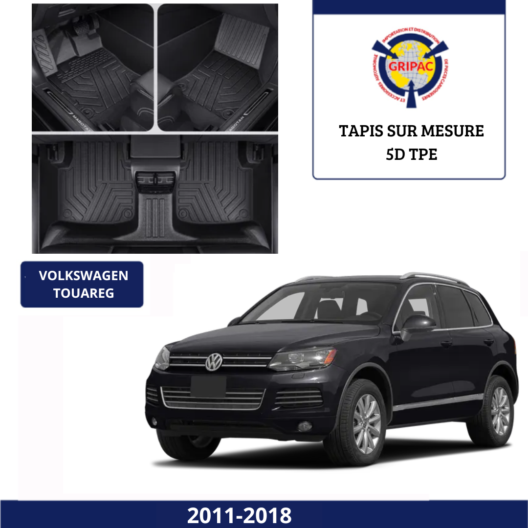 Tapis sur mesure 5D TPE Volkswagen touareg 2011-2018
