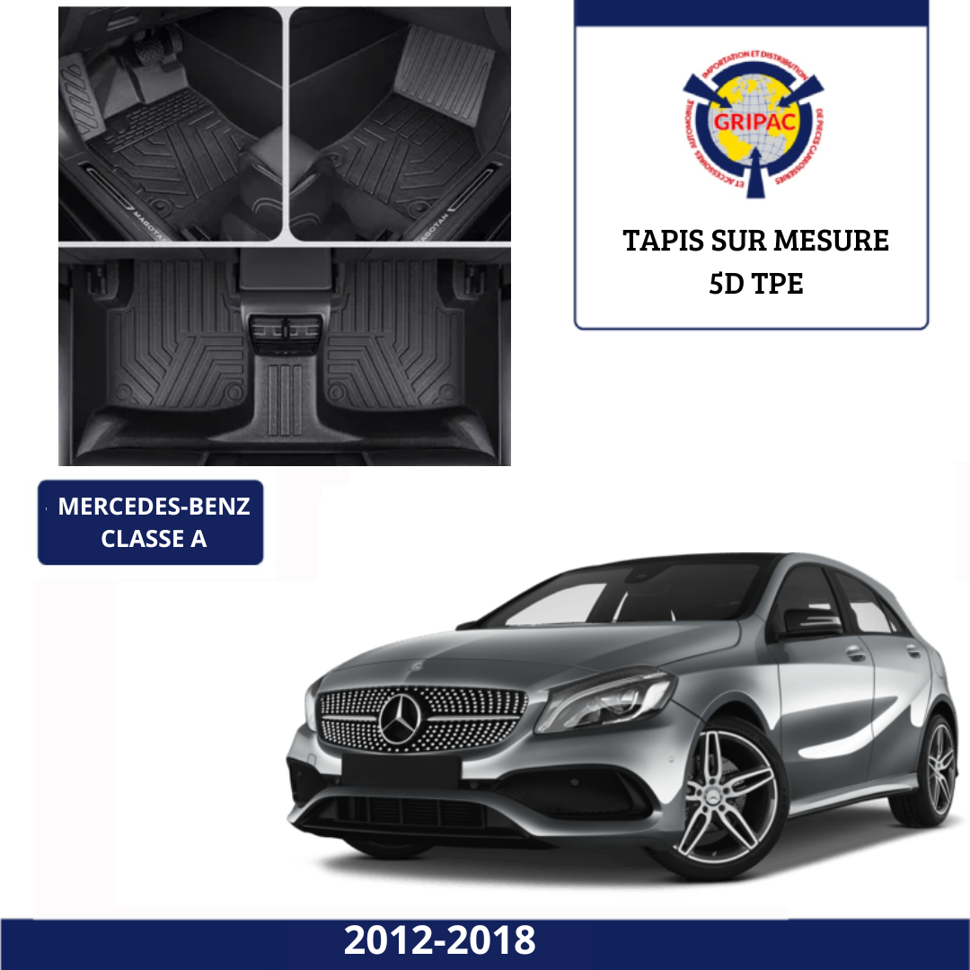 Tapis sur mesure 5D TPE Mercedes-benz classe A 2012-2018