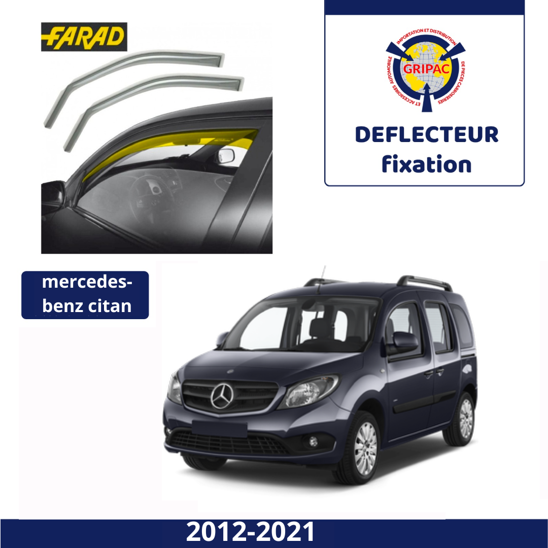 12-525 Deflecteur d'air fixation farad 2pieces mercedes-benz citan 2012-2021