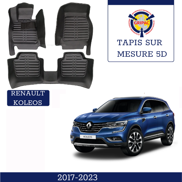 Tapis sur mesure 5D Simili cuir Renault koleos 2017-2023