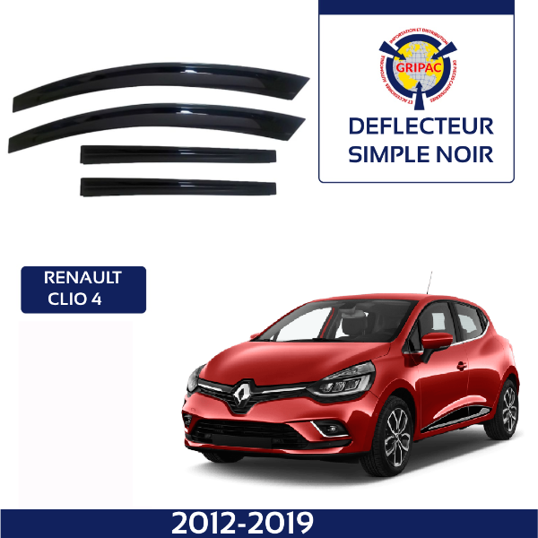 Deflecteur d'air simple noir renault clio 4 2012-2019