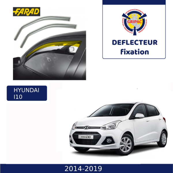 12-625 Deflecteur d'air fixation farad 2pieces hyundai i10 2014-2019