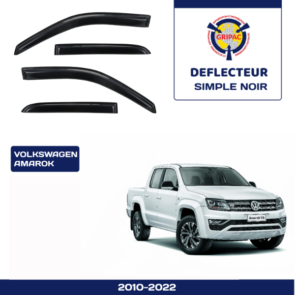 Deflecteur d'air simple noir Volkswagen amarok 2010-2022