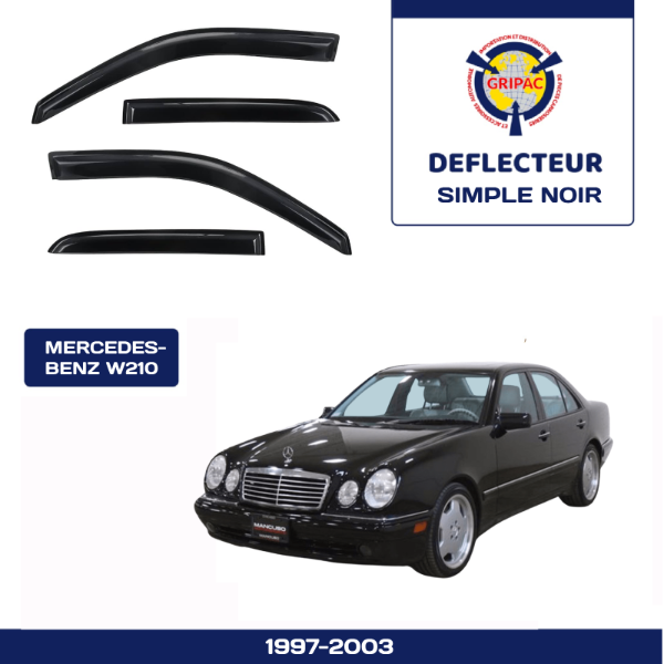 Deflecteur d'air simple noir mercedez-benz classe E w210 1997-2003