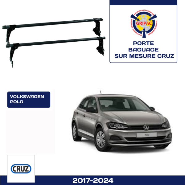Porte baguage CRUZ Volkswagen polo VI 2017-2024