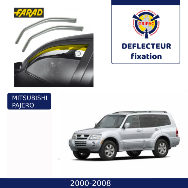 14-076M Deflecteur d'air fixation farad 2pieces mitsunishi pajero 2000-2008
