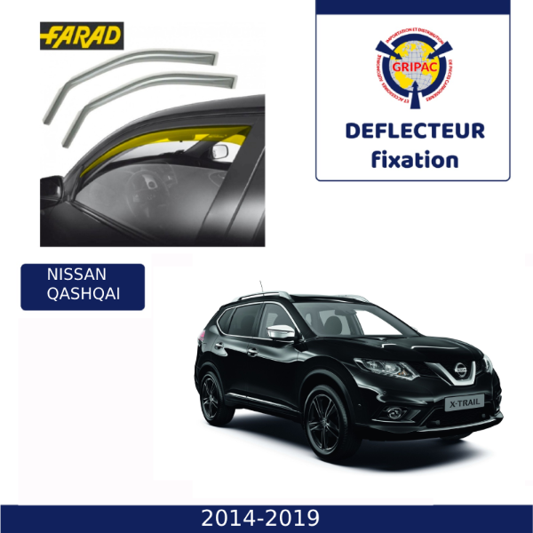 14-147M Deflecteur d'air fixation farad 2pieces nissan xtrail 2014-2019