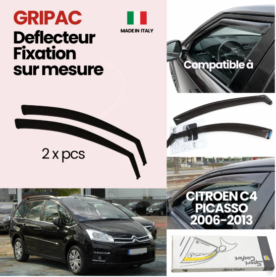 12-527 Deflecteur d'air fixation farad 2pieces citroen c4 picasso 2006-2013