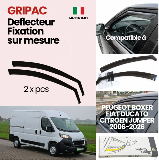 13-085M déflecteur d'air fixation farad 2piece Peugeot boxer/ Citroen jumper/ fiat ducato 2006-2024