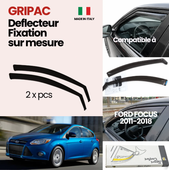 12-580 Deflecteur d'air fixation farad 2piece Ford focus 2011-2018
