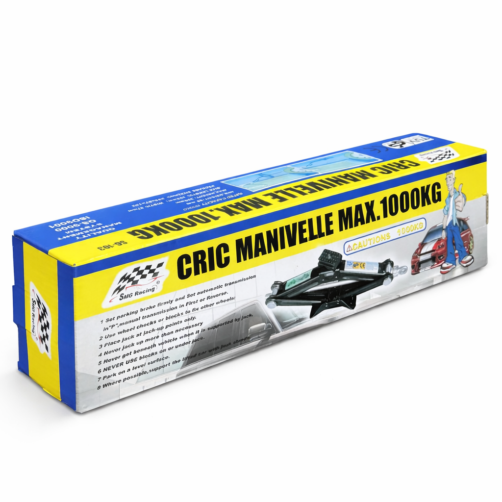 Pack dépannage = 1 cric manivelle + 1 clé télescopique