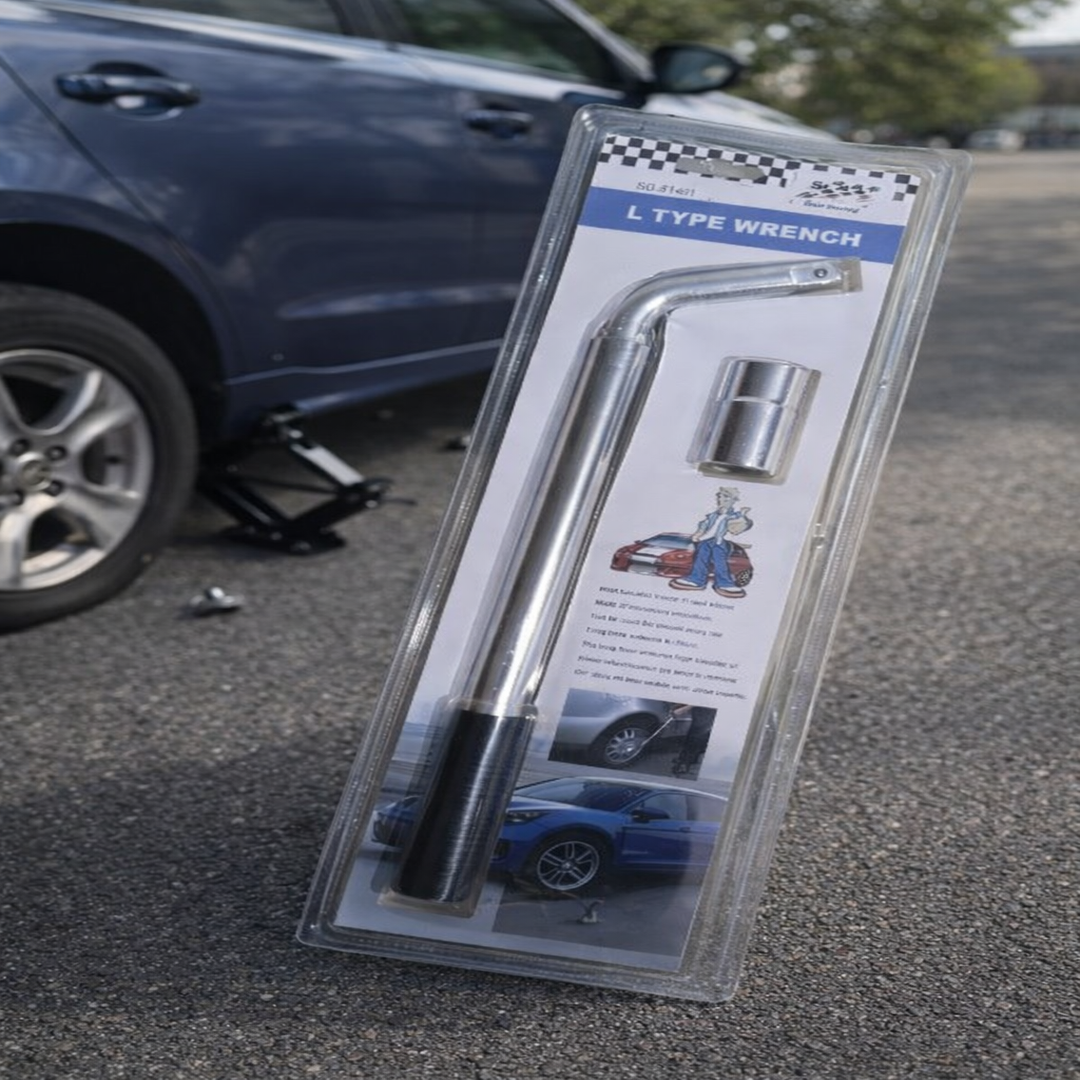 Pack dépannage = 1 cric manivelle + 1 clé télescopique