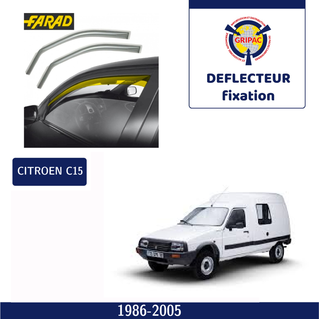 Déflecteur d'air fixation farad Citroën C15 1986-2005