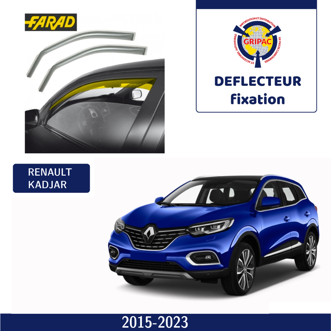 Déflecteur d'air fixation farad Renault kadjar 2015-2023