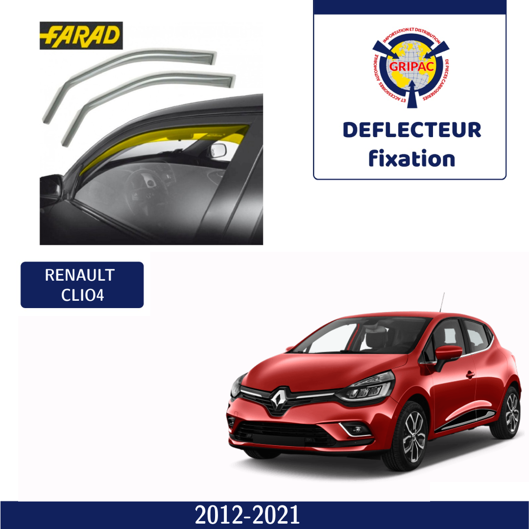 Déflecteur d'air fixation farad Renault clio 4