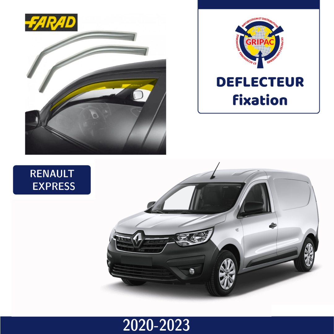 Deflecteur d'air fixation farad Renault express