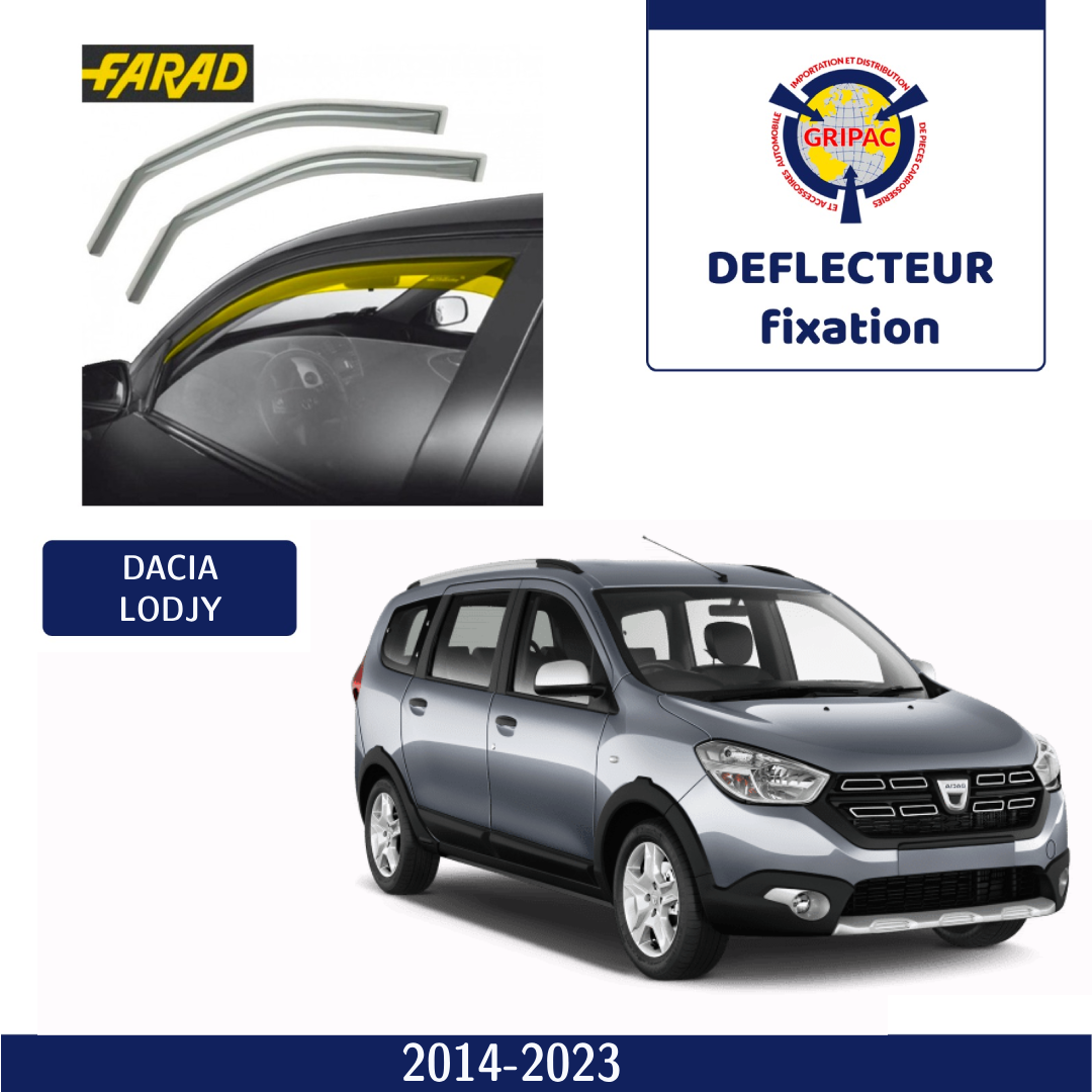 Deflecteur d'air fixation farad Dacia Lodgy 2013-2023