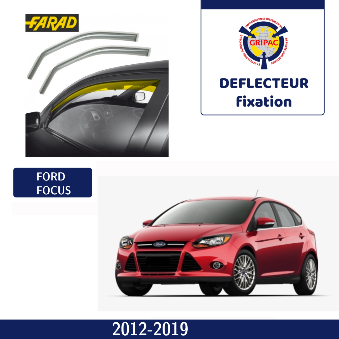 Deflecteur d'air fixation farad Ford focus 2012-2019