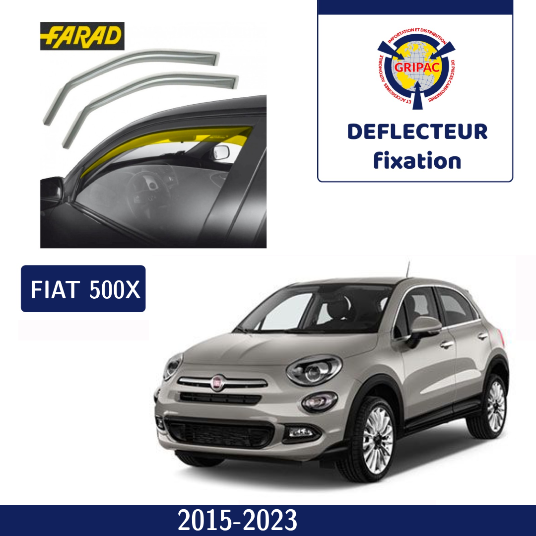 Déflecteur d'air fixation farad Fiat 500X 2015+