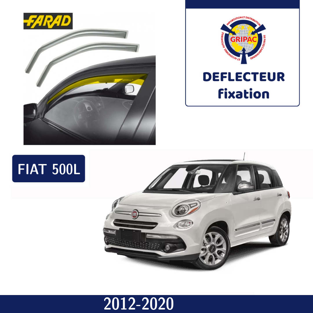 Deflecteur d'air fixation farad Fiat 500L 2012-2020