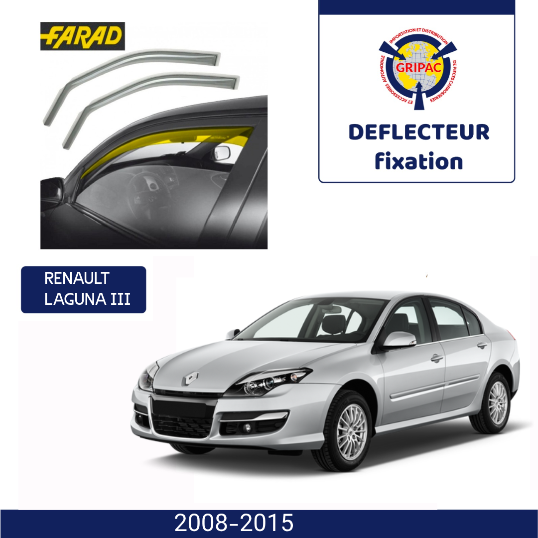 Deflecteur d'air fixation farad Renault Laguna III 2008-2015