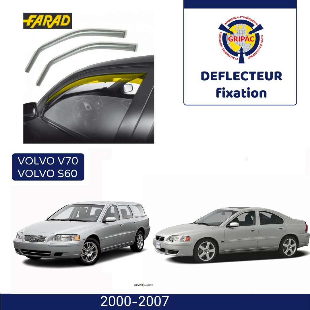 Déflecteur d'air fixation farad Volvo S60 / VOLVO V70 2000-2007