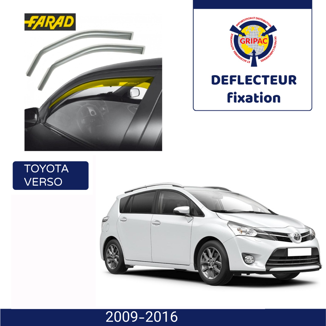 Déflecteur d'air fixation farad Toyota Verso 2009-2016