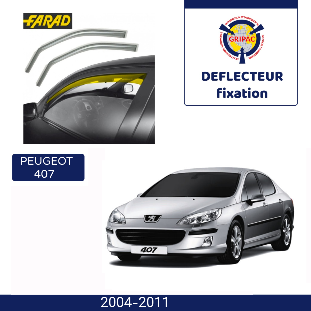 Déflecteur d'air fixation farad Peugeot 407