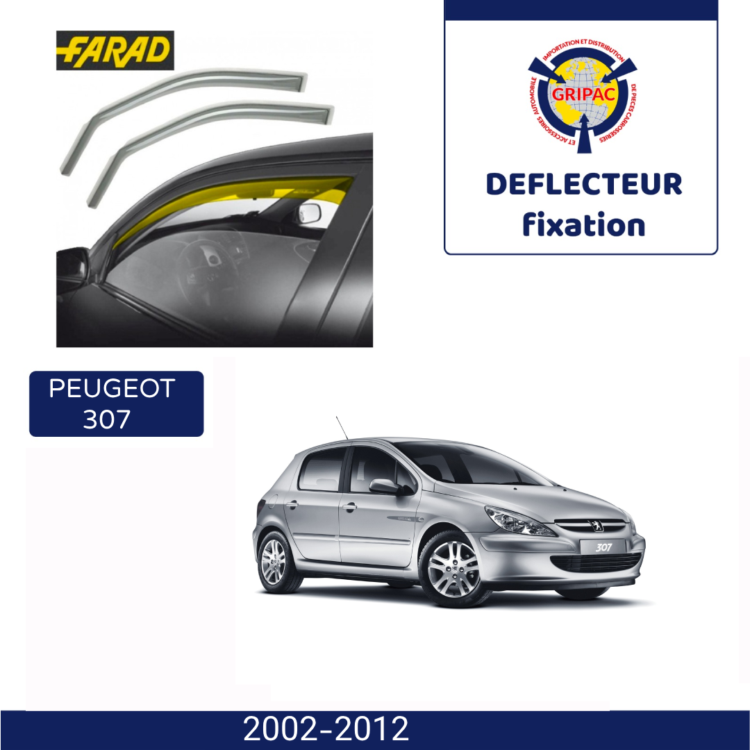 Déflecteur d'air fixation farad Peugeot 307 2002-2012