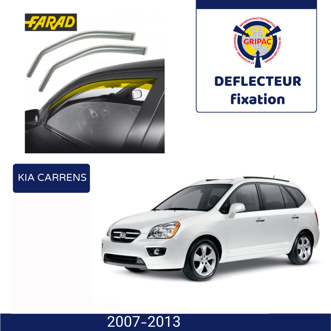 Déflecteur d'air fixation farad Kia Carrens 2007-2013