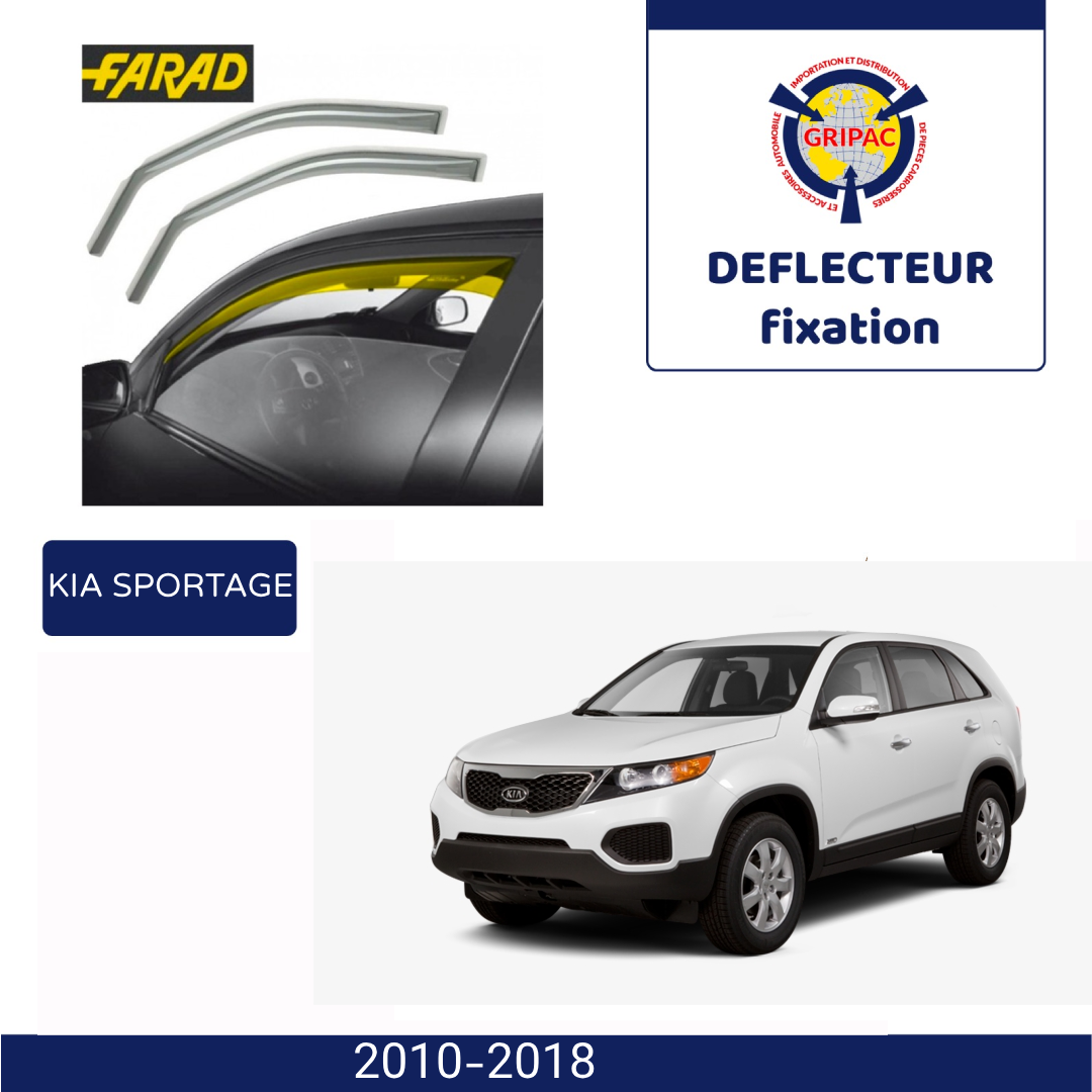 Déflecteur d'air fixation farad Kia Sportage 2010-2018