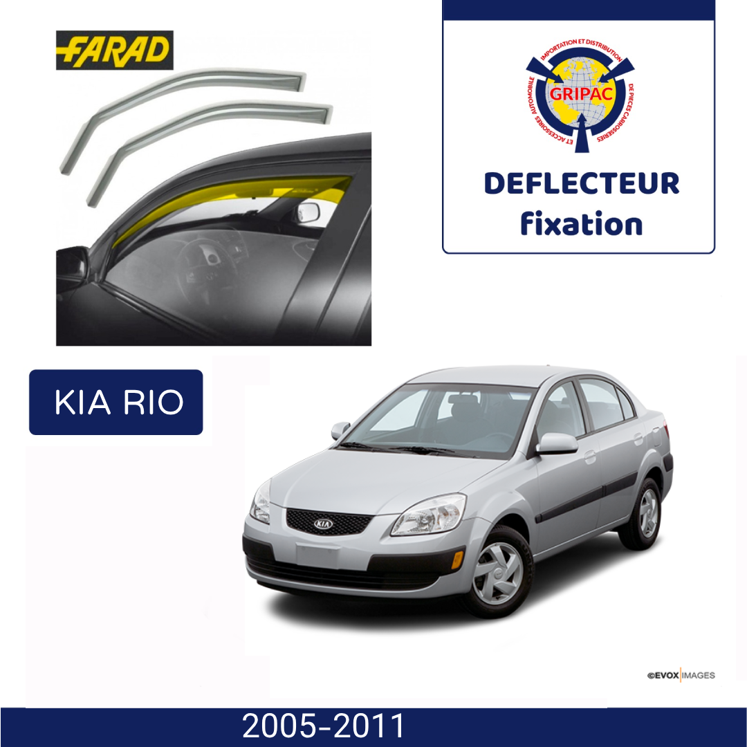 Déflecteur d'air fixation farad Kia Rio 2005-2011