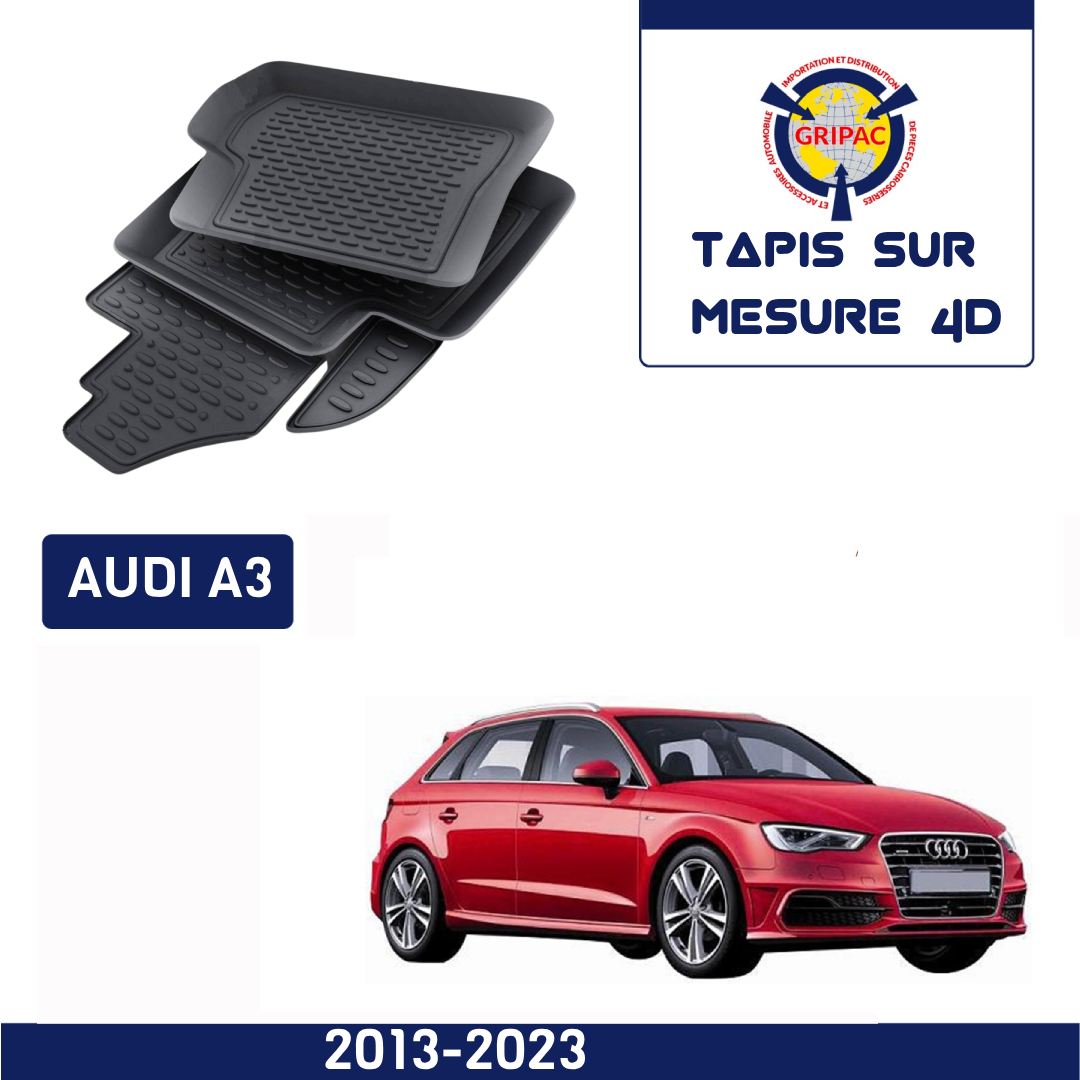 Tapis sur mesure 4D Audi A3 2013-2023