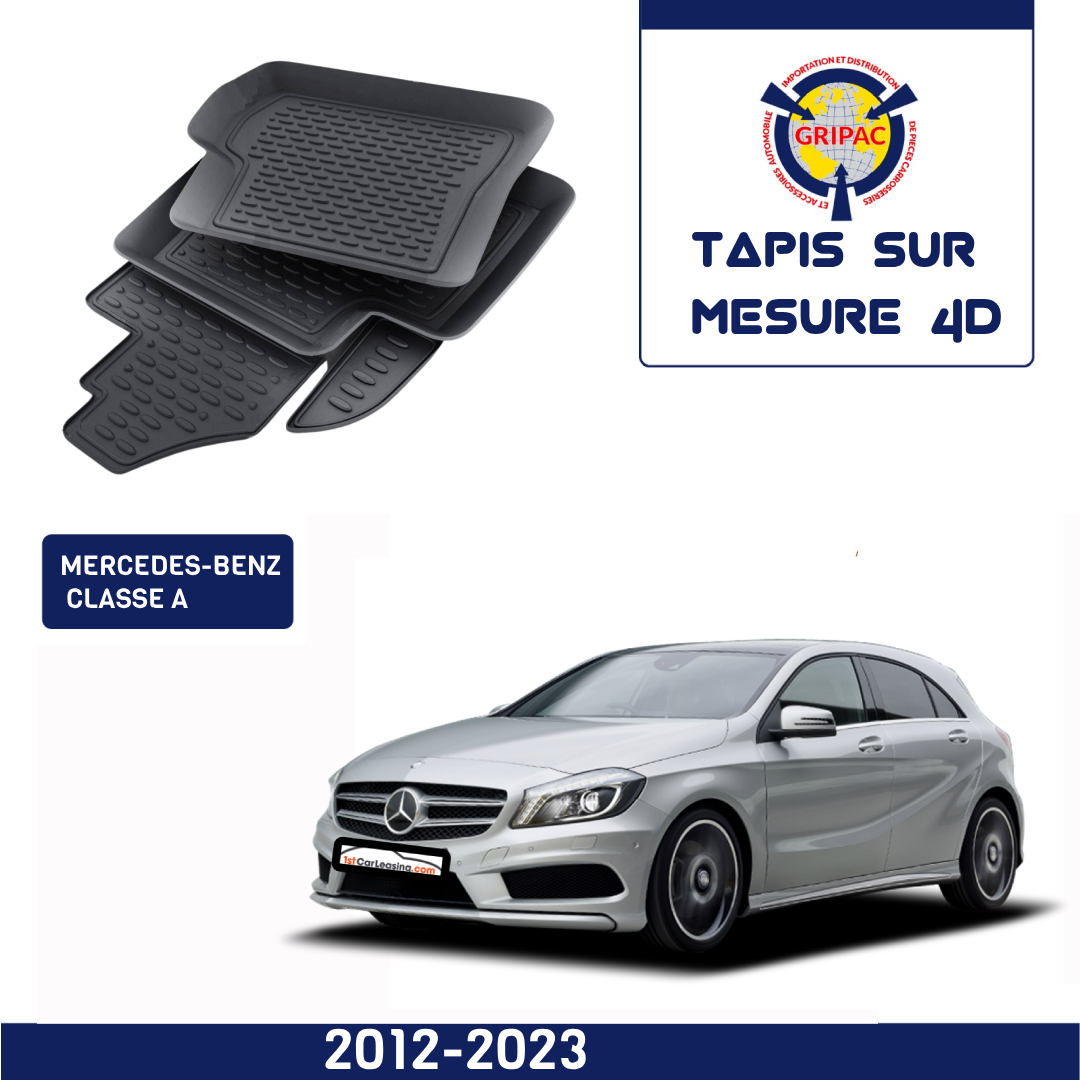 Tapis sur mesure 4D Mercedes-benz Classe A 2012-2023