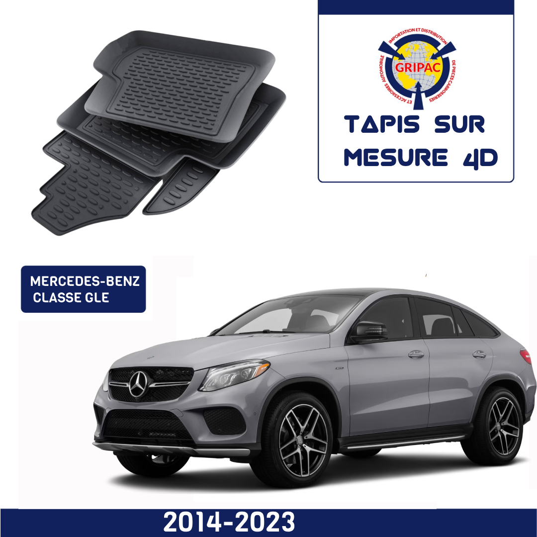 Tapis sur mesure 4D Mercedes-Benz GLE 2014-2023