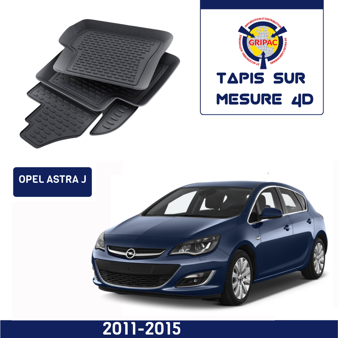 Tapis sur mesure 4D Opel Astra J 2011-2015