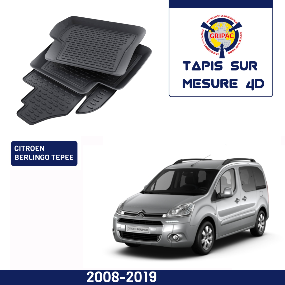 Tapis sur mesure 4D Citroën berlingo TEPEE 2008-2019