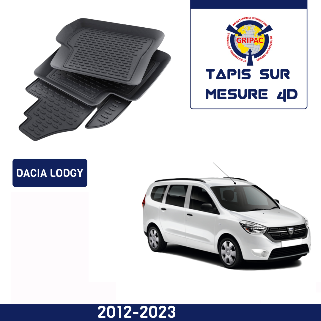 Tapis sur mesure 4D Dacia Lodgy 2012-2023