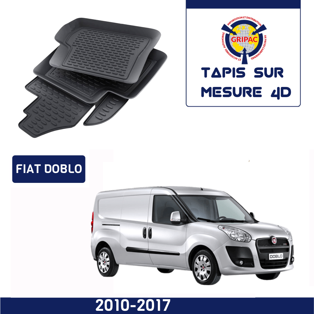 Tapis sur mesure 4D Fiat Doblo 2010-2017