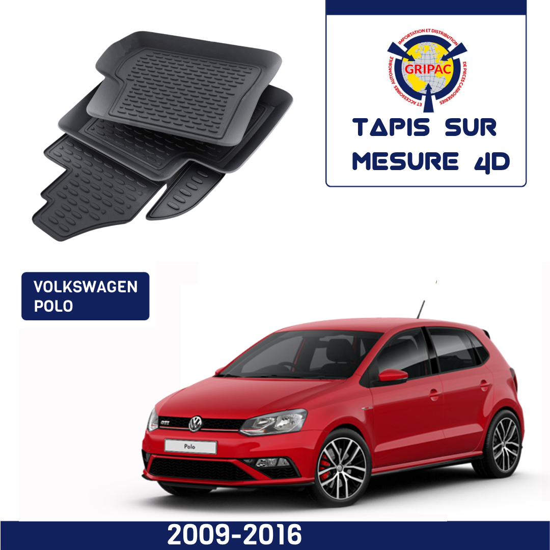 Tapis sur mesure 4D Volkswagen Polo 2009-2016